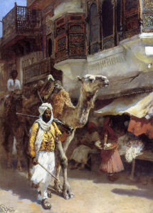 Edwin Lord Weeks - A Man Leading a Camel