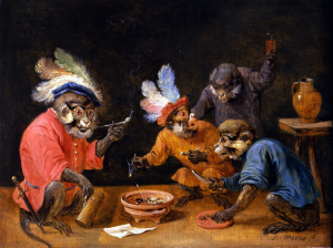 Monkeys in a Tavern, probably not modifying XML