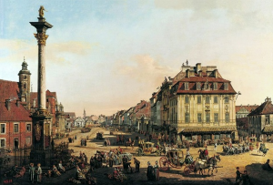 Bellotto Cracow Suburb as seen from the Cracow Gate