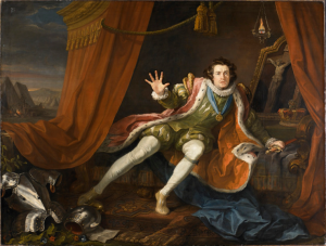 David Garrick as Richard III, by William Hogarth, circua 1745.