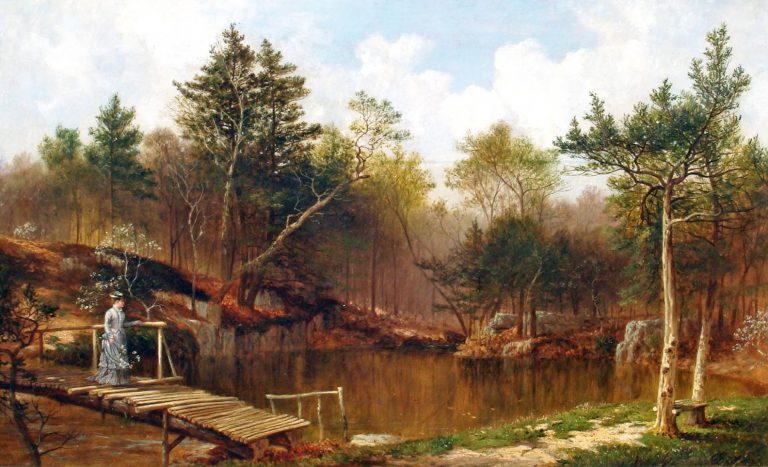 David Johnson - Scene on the Hutchinson River - Mount Vernon - 1876