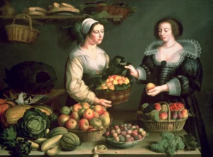 The Fruit and Vegetable Seller by Louise Moillon